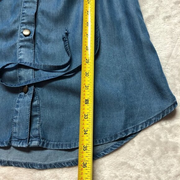 Alison Andrews Lightweight Denim Long Sleeve Dress Size Small - Picture 9 of 10